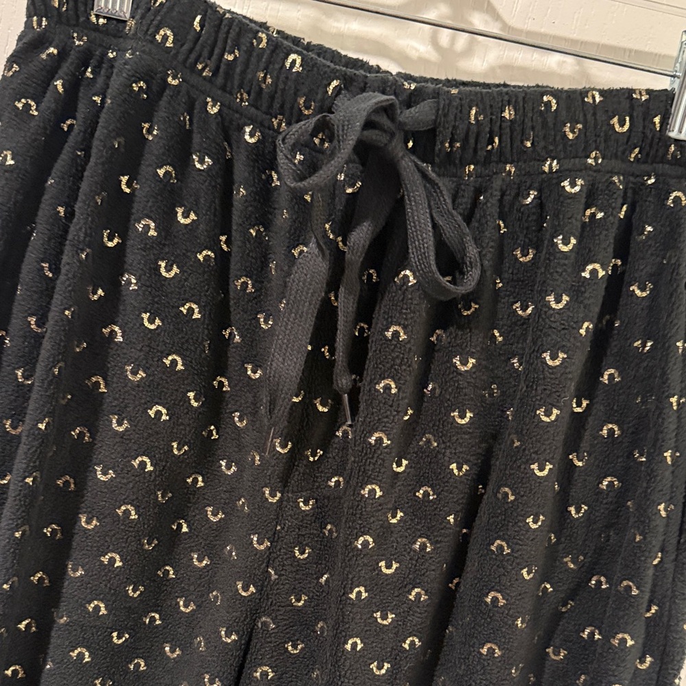 True Religion Black and Gold Patterned Men’s Sleep Pants